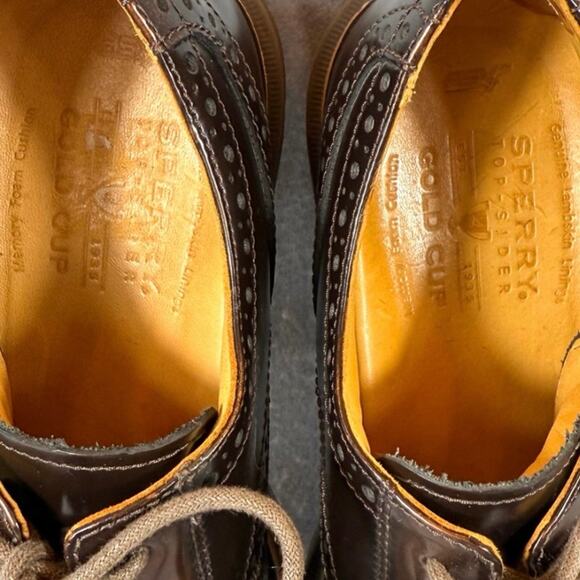 Sperry Mens Oxford Wingtip Shoes Top Sider Gold Cup Bellingham Size 7.5M Loafers main image 9